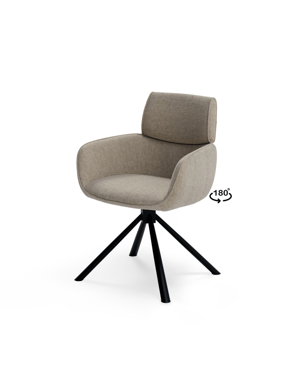 Diane Dining Chair in Taupe