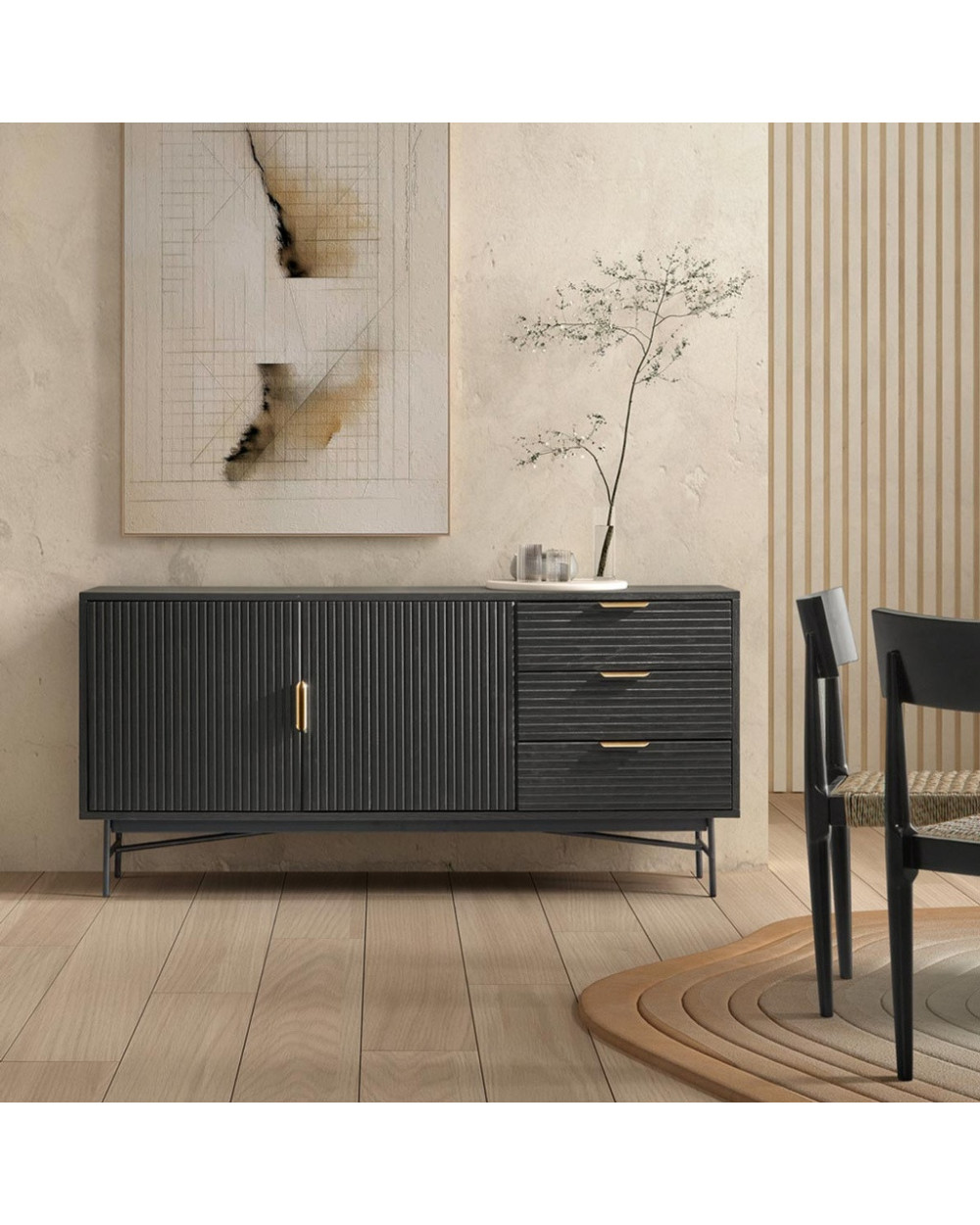 Belisa W-325 Sideboard Black