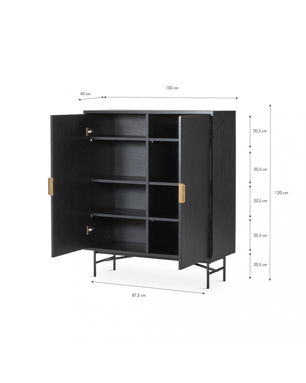 Belisa MC-325 Cabinet Black