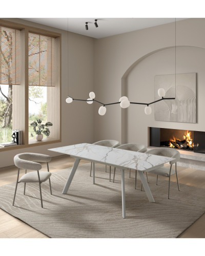 DT-510 Dining Table White/White