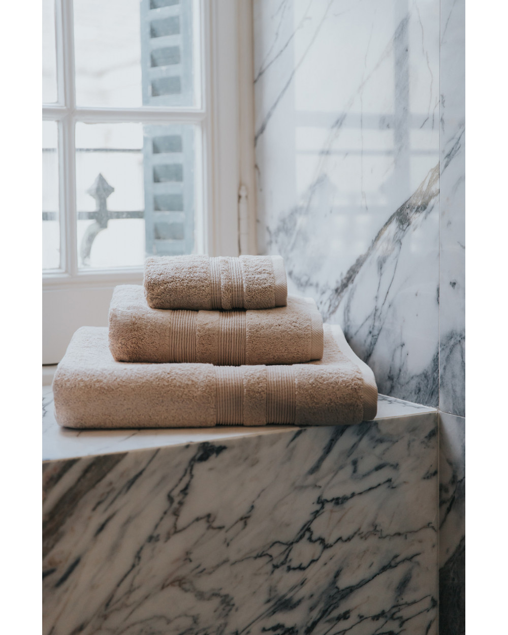 Beige Elegance Towels By Torres Novas