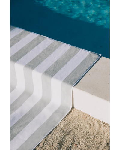 Grey Gibalta Beach Towel By Torres Novas