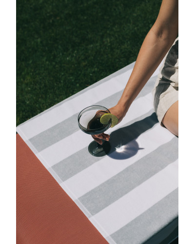 Grey Gibalta Beach Towel By Torres Novas