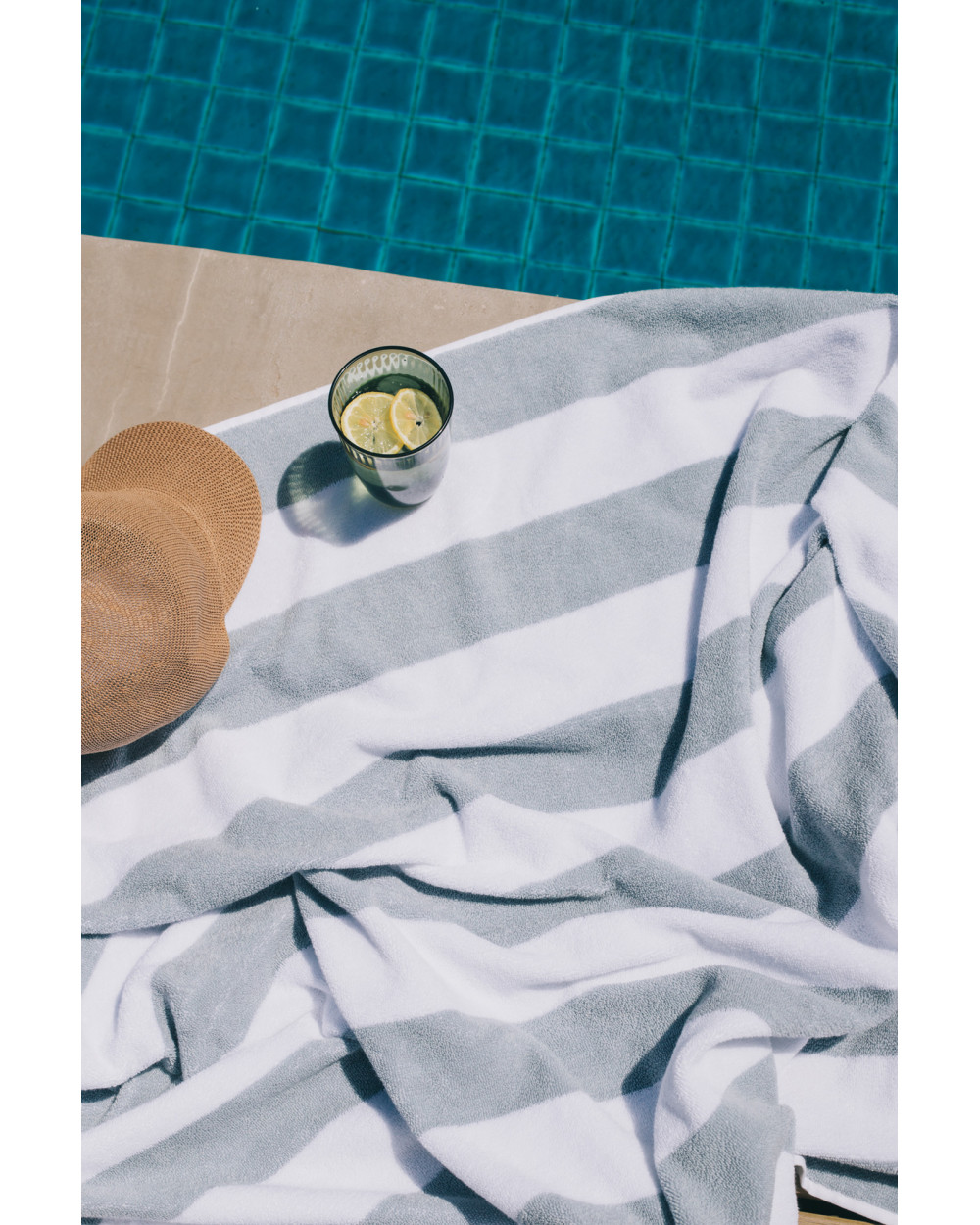Grey Gibalta Beach Towel By Torres Novas
