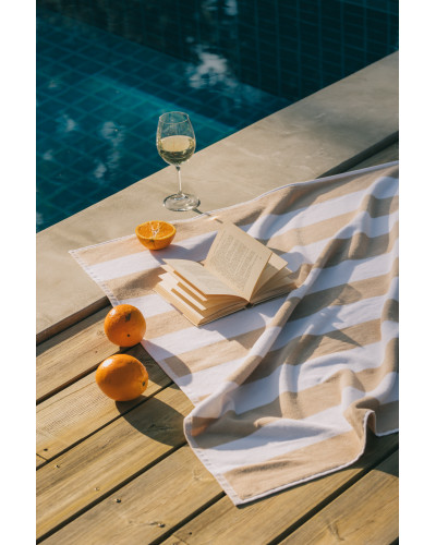 Beige Gibalta Beach Towel by Torres Novas