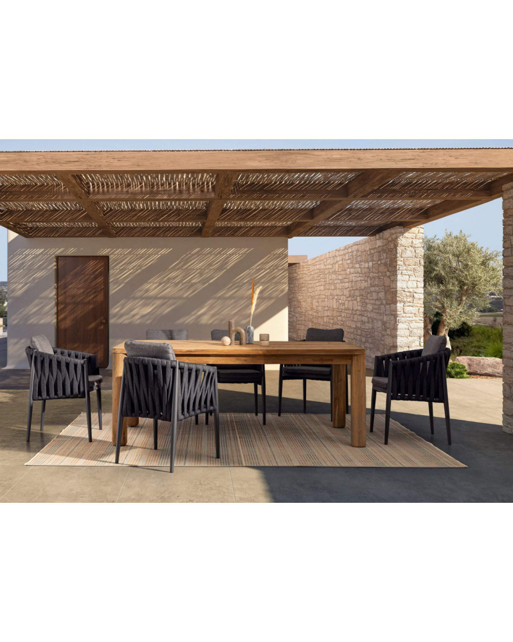 Maverick Teak Dining Table 200x100cm