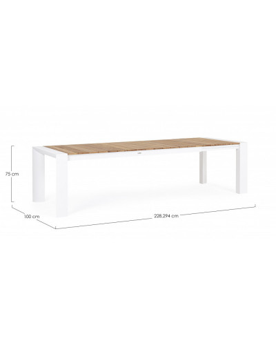 Cameron White Extending Dining Table