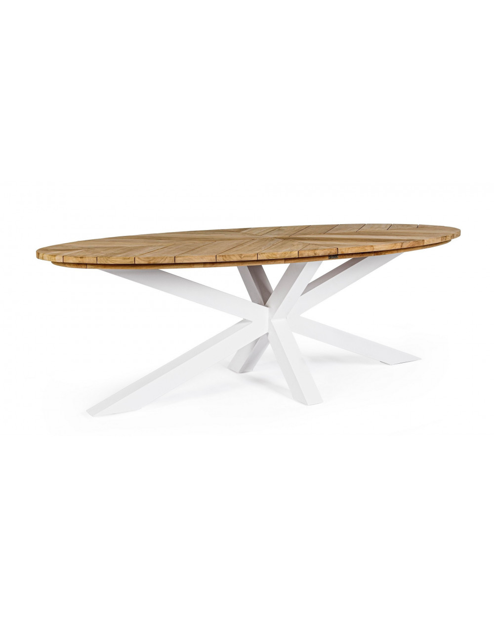 Palmdale White Oval Dining Table