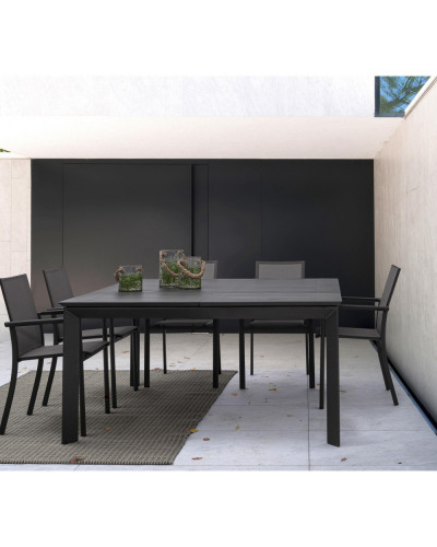 Konnor Charcoal SQ Extending Table