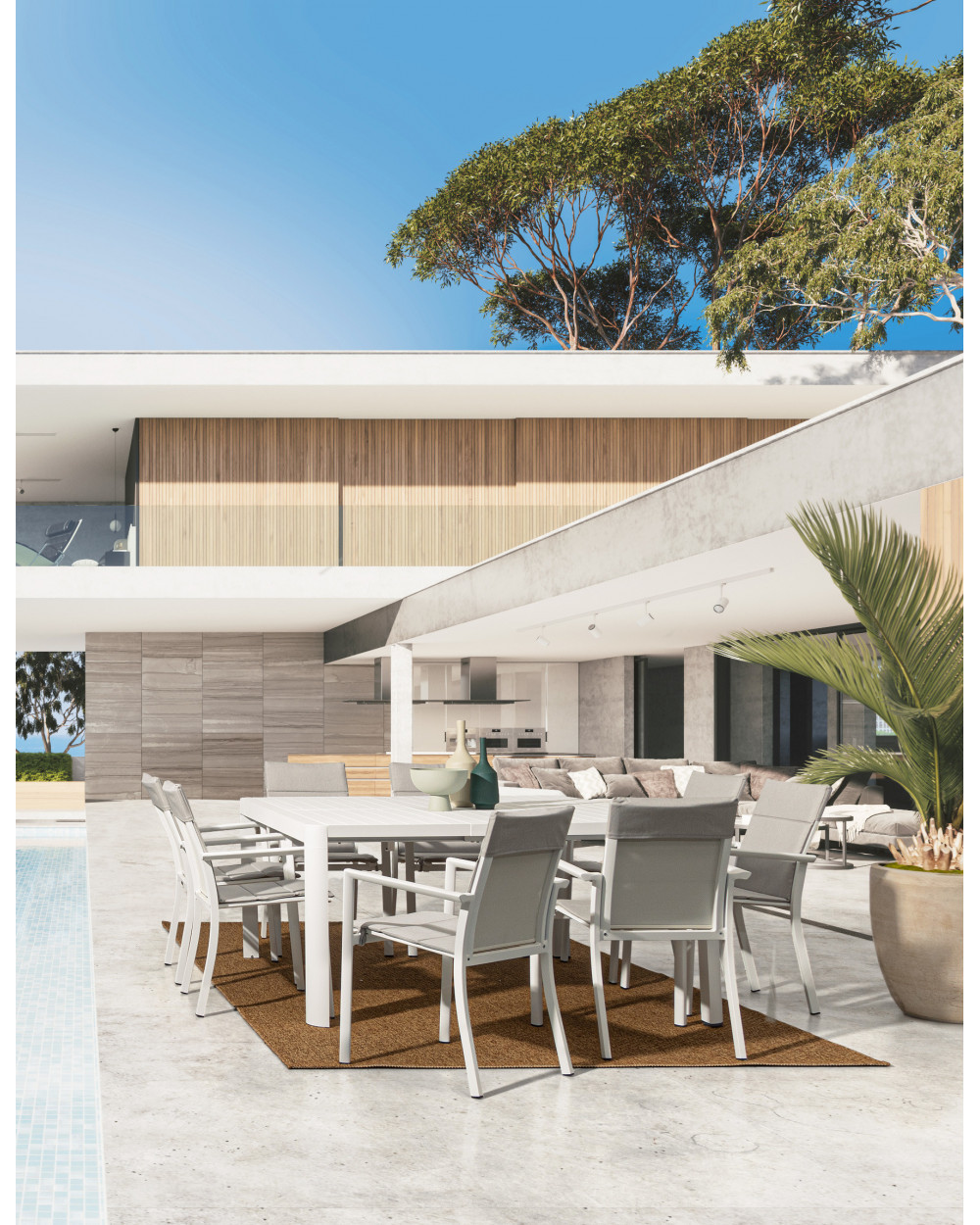 Kiplin White SQ Extending Table