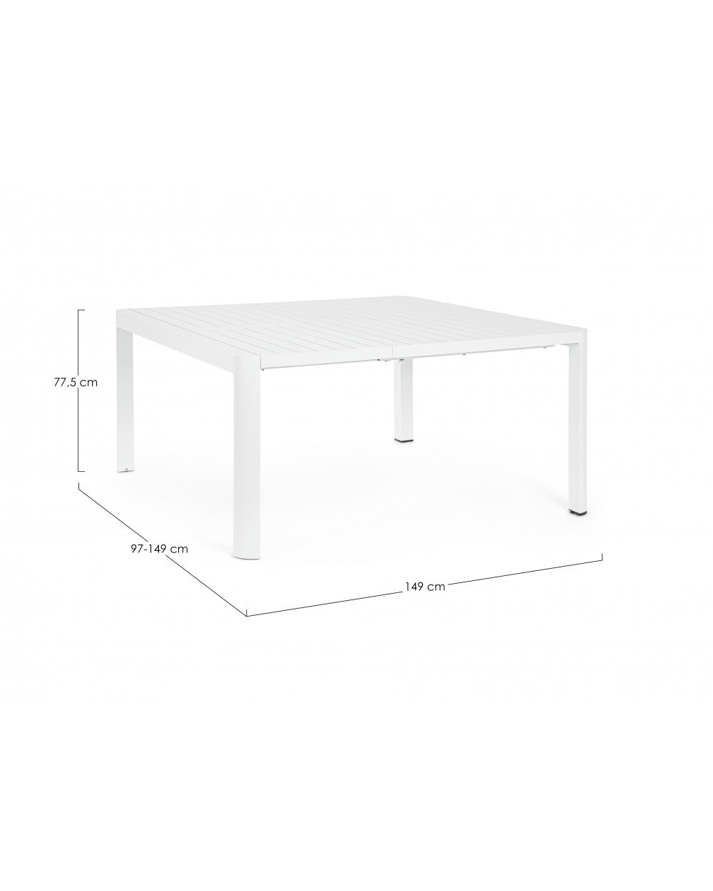 Kiplin White SQ Extending Table