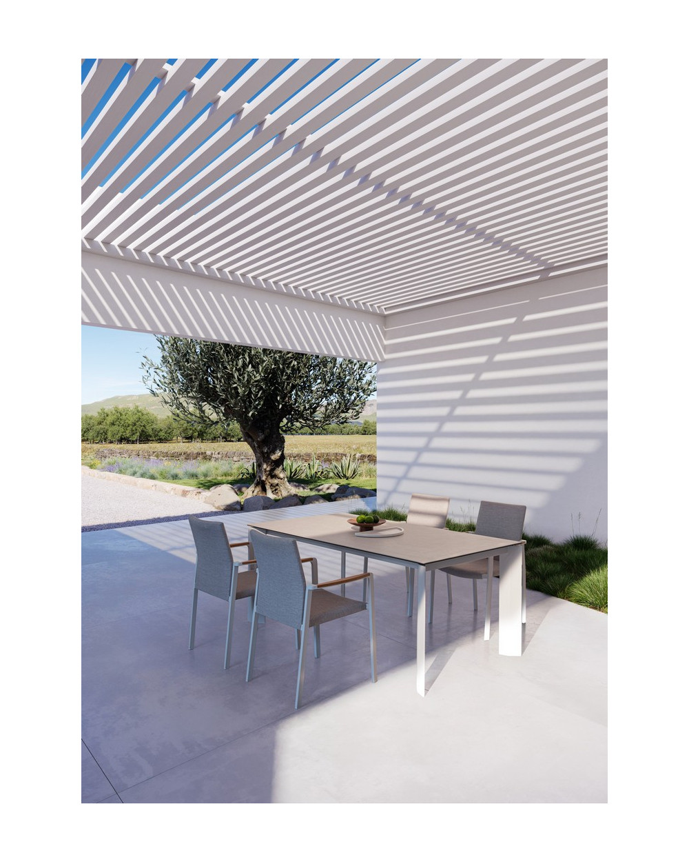Otavio White Dining Table