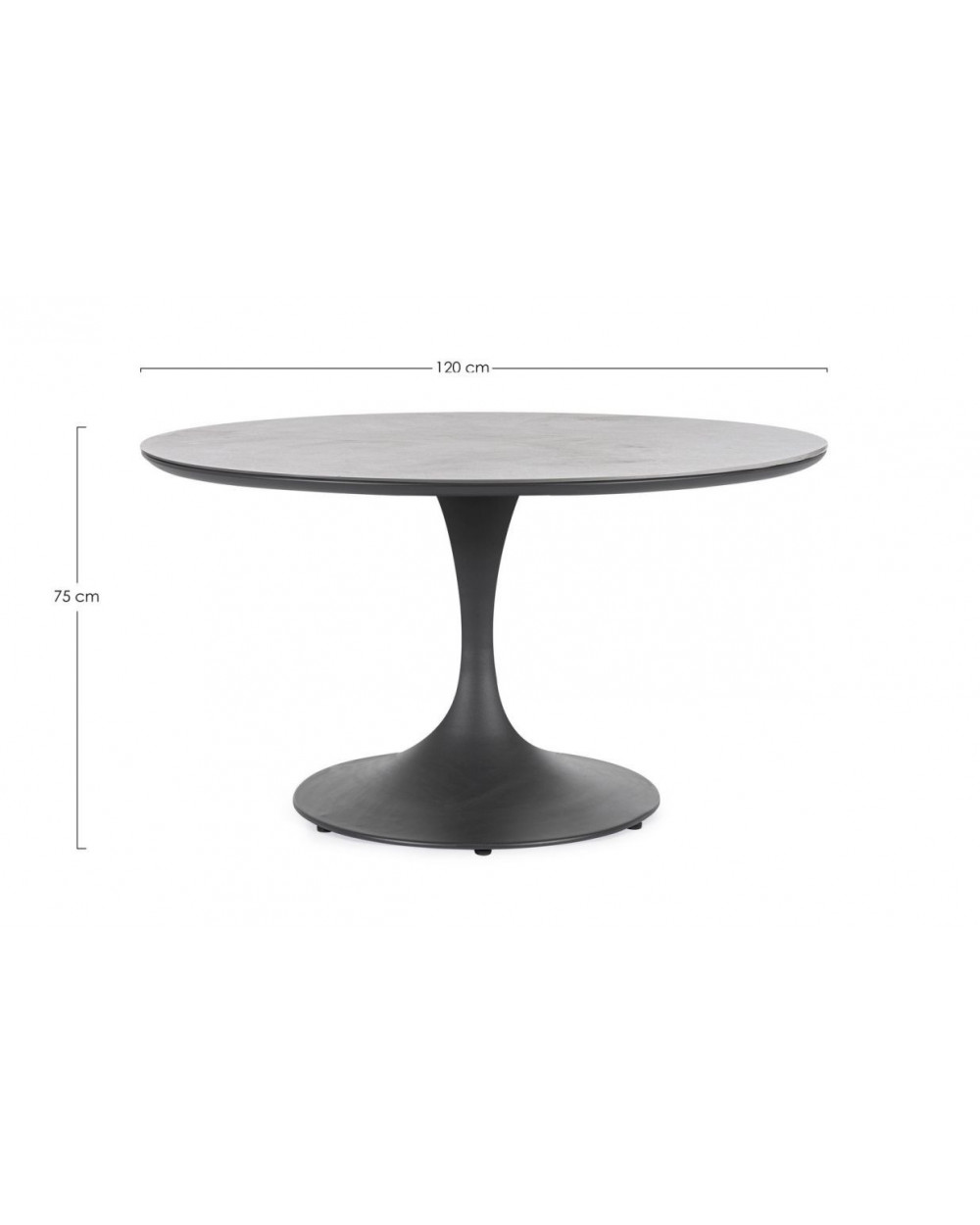 Arnold Antracite 120cm Dining Table