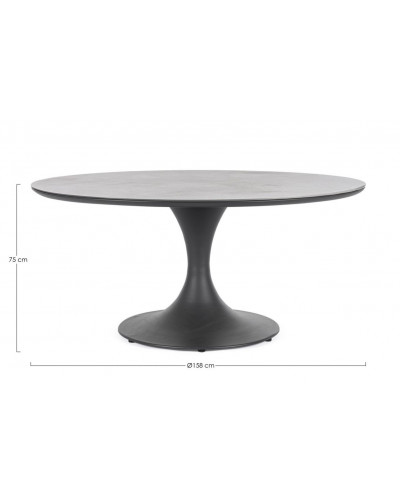 Arnold Antracite 158cm Dining Table