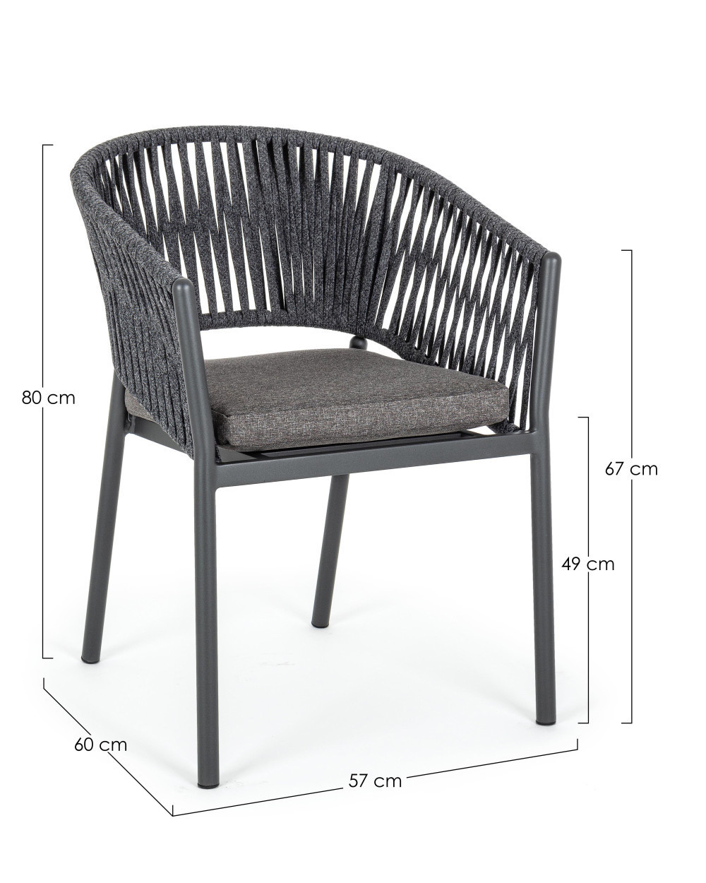 Florencia Antracite Dining Chair