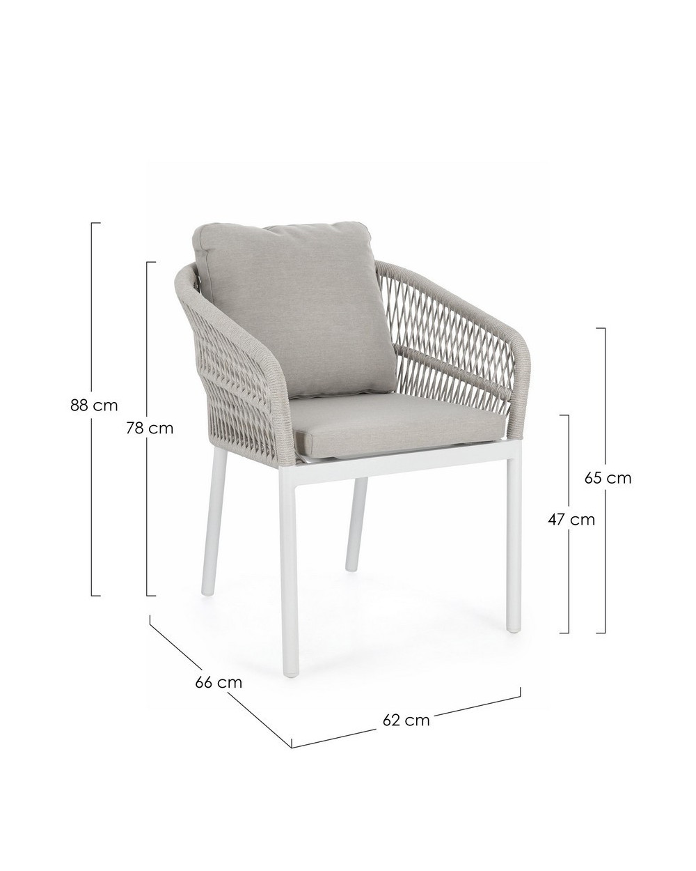 Galdana White Dining Chair