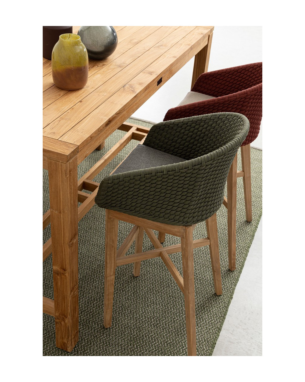 Coachella Green Bar Stool