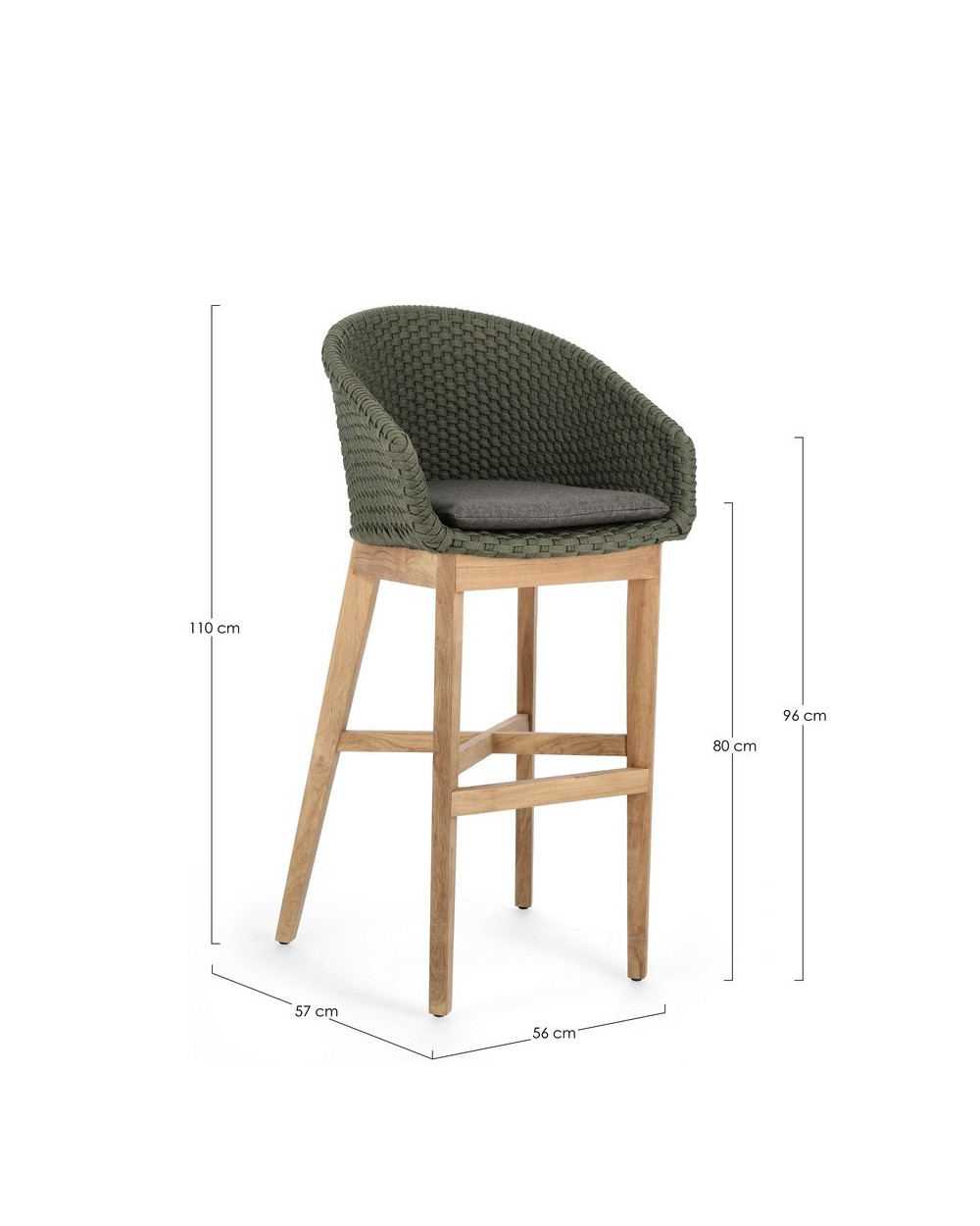 Coachella Green Bar Stool
