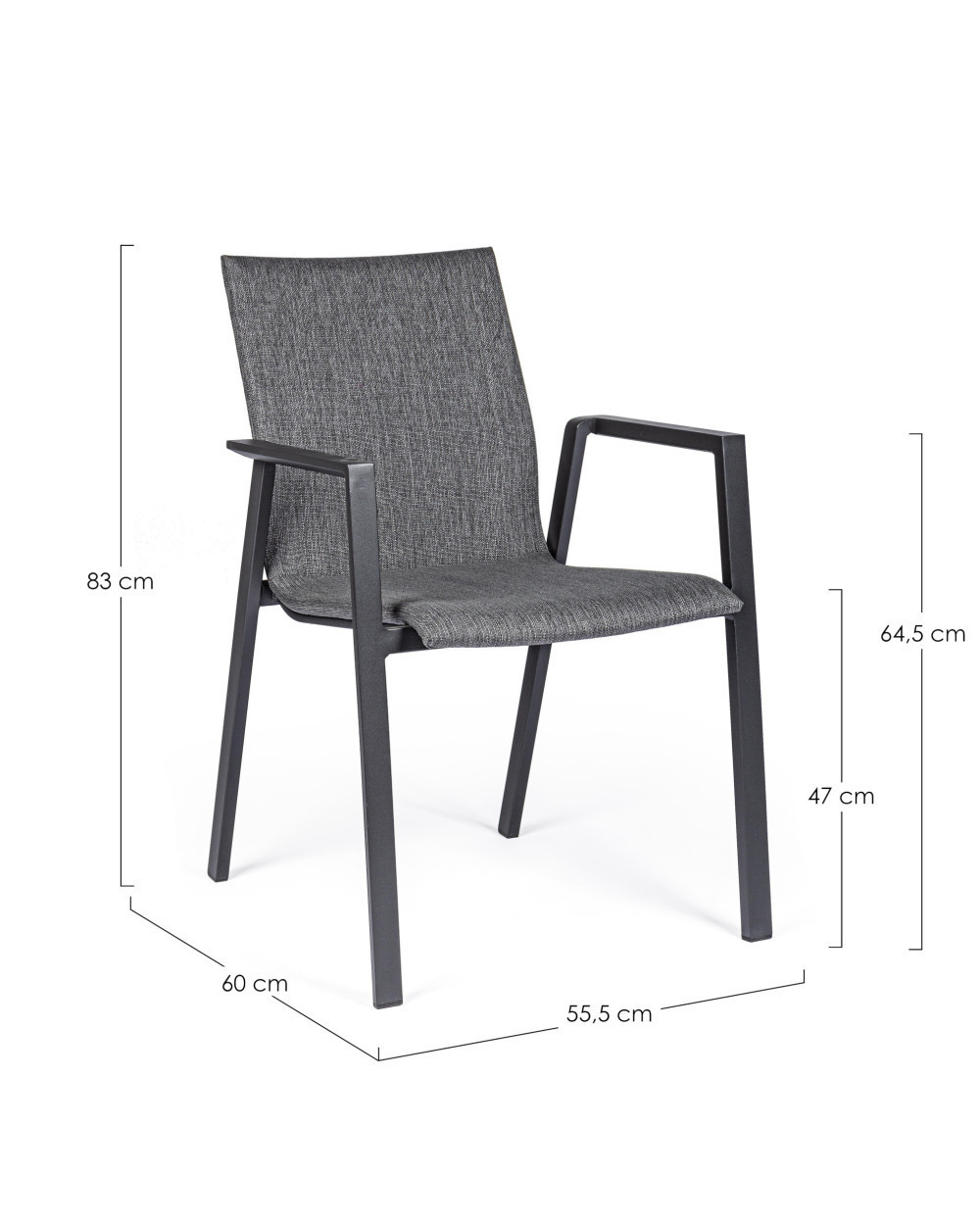 Odeon Antracite Dining Chair