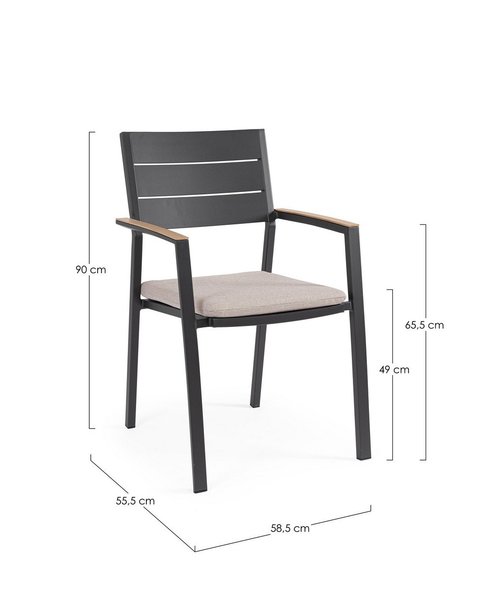 Zelmar Antracite Dining Chair
