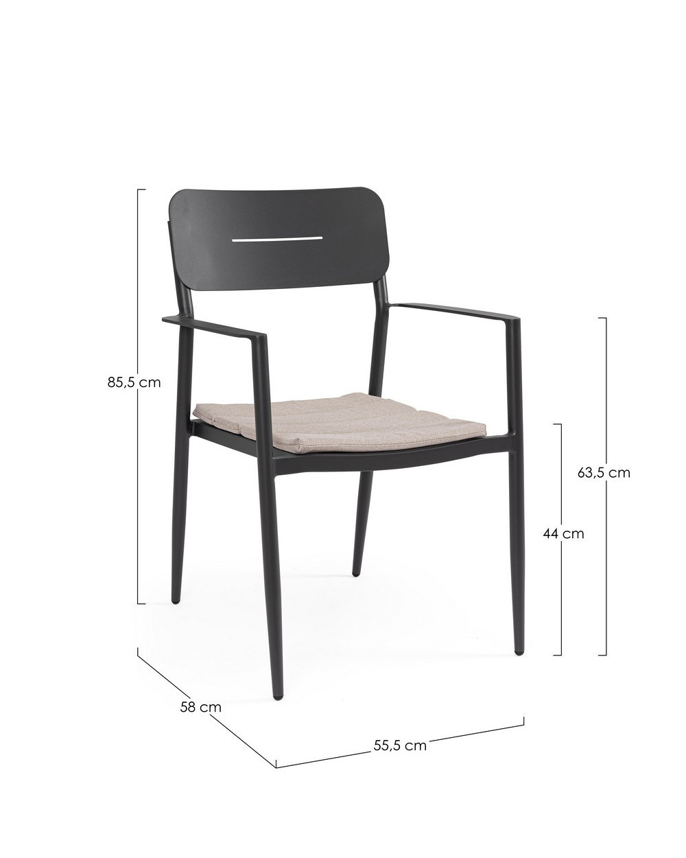 Nebula Antracite Dining Chair
