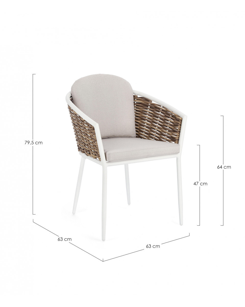 Maribela White Dining Chair