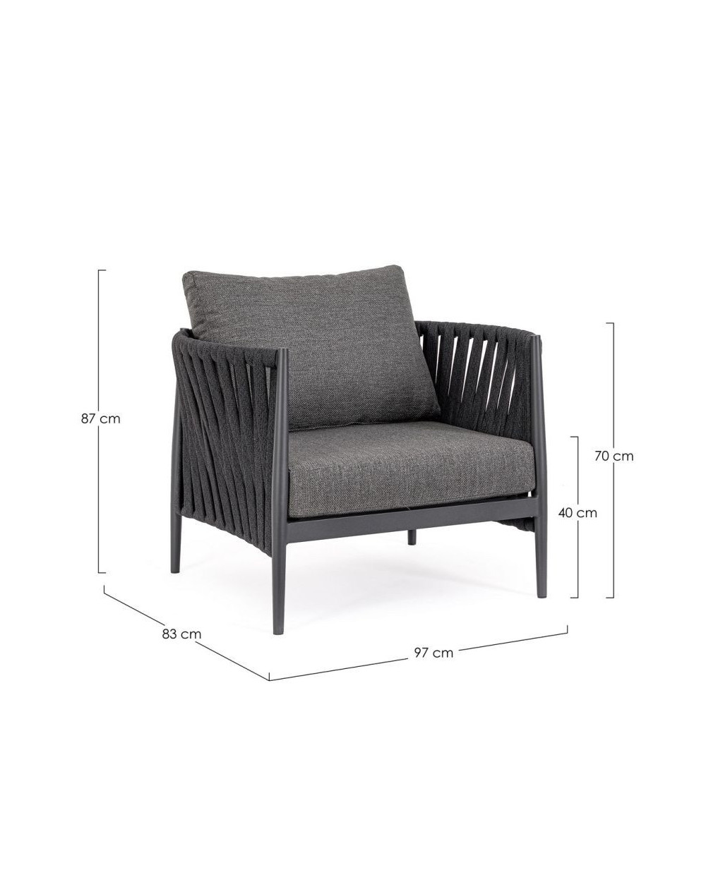 Jacinta Antracite Sofa Set