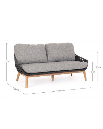 Tamires Antracite Sofa Set