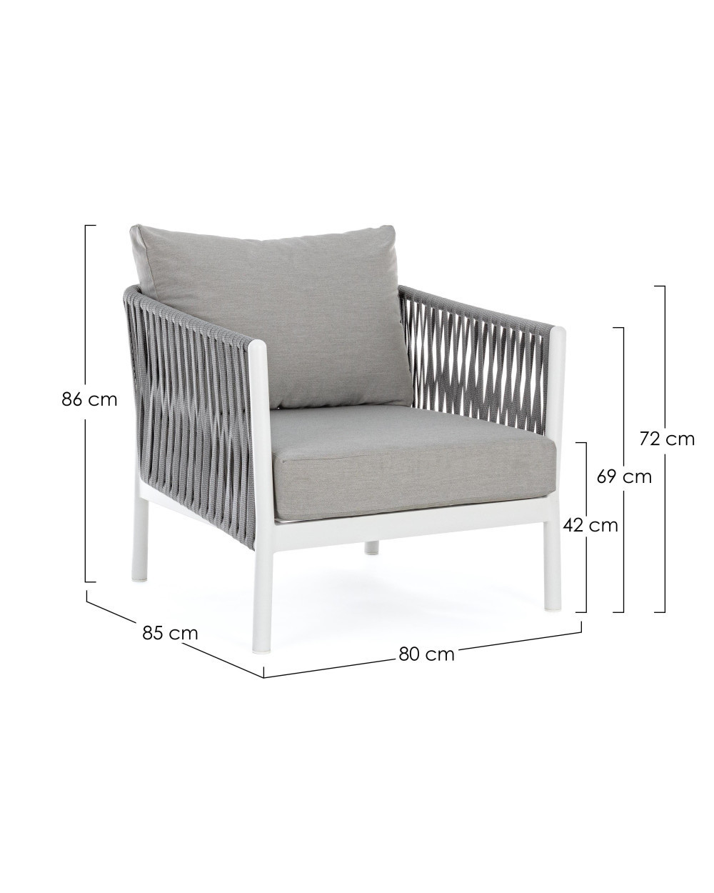 Florencia White Sofa Set
