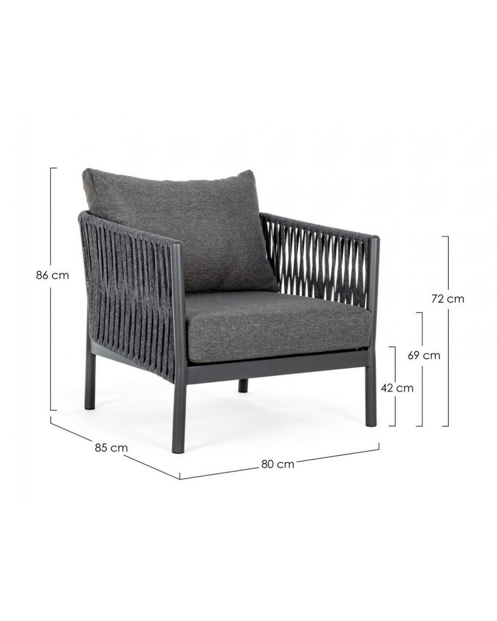 Florencia Antracite Sofa Set