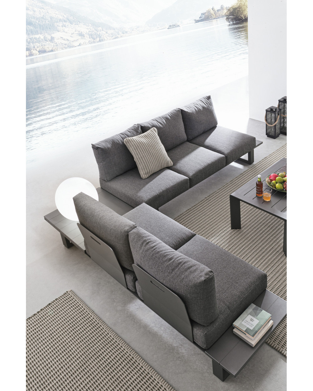 Konnor Antracite Corner Sofa