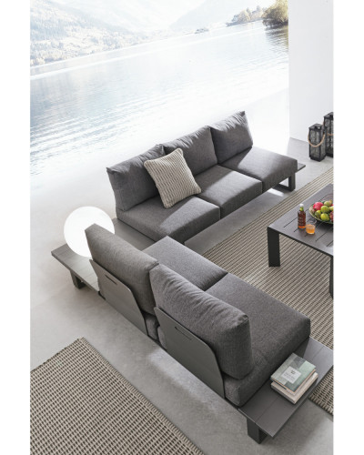 Konnor Antracite Corner Sofa