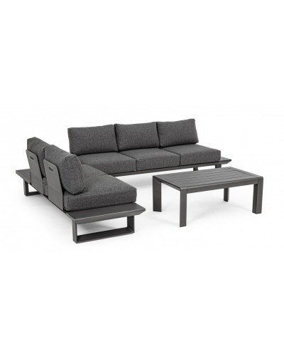 Konnor Antracite Corner Sofa