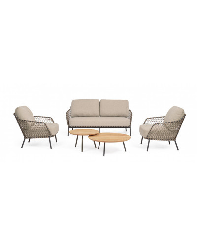 Ivissa Antracite Sofa Set