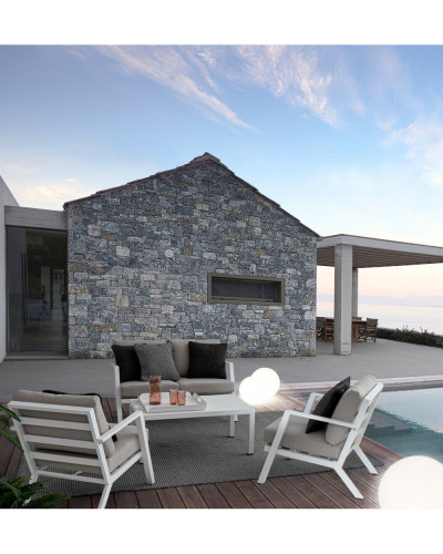 Harley White Sofa Set
