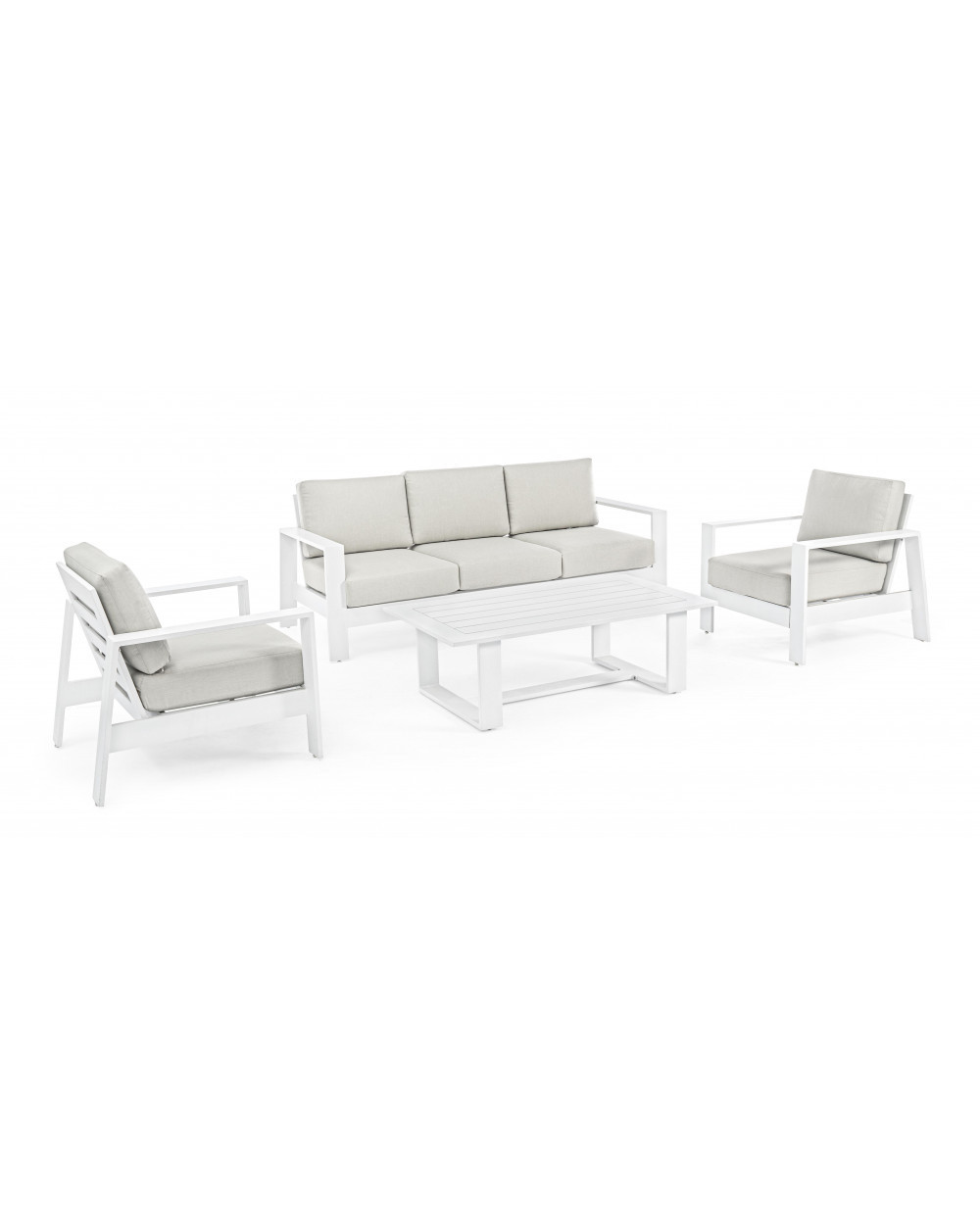Baltic White Sofa Set