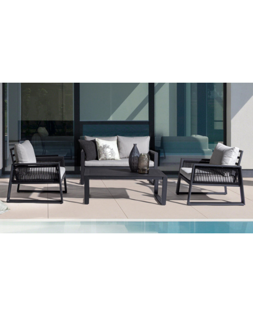 Captiva Antracite Sofa Set