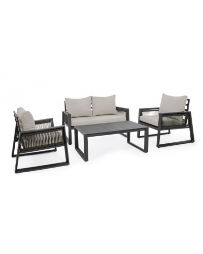Captiva Antracite Sofa Set