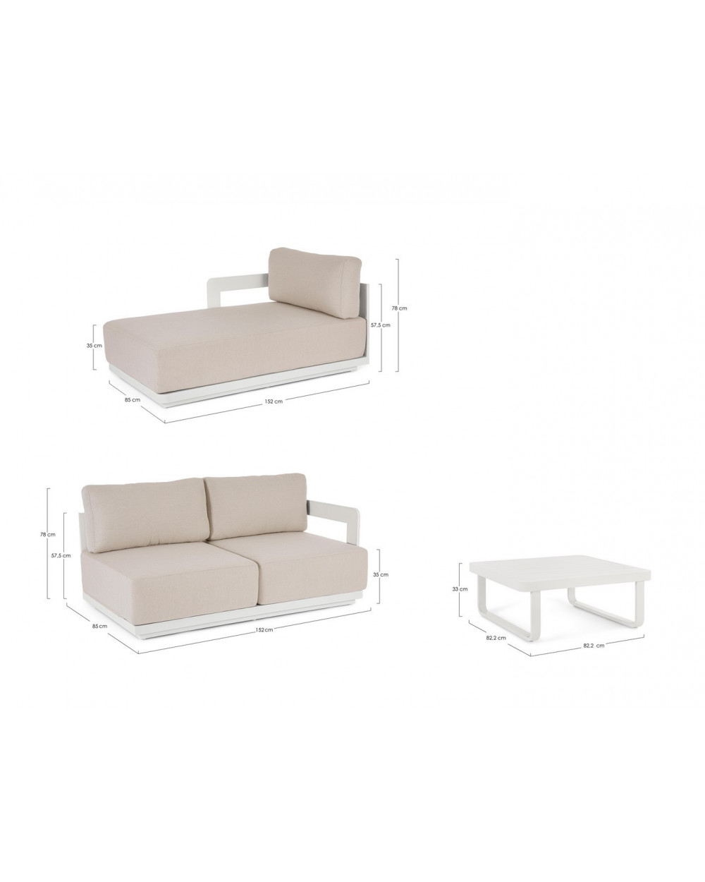 Mariel Vapor Chaise Lounge