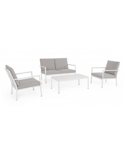 Konnor White Sofa Set