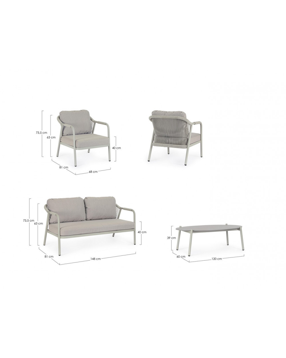 Miravet Saturn Sofa Set