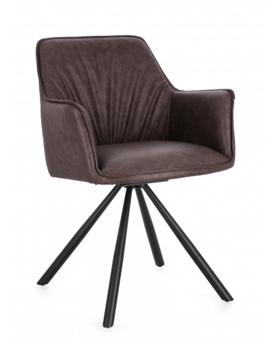 Breval Dark Brown Dining Chair