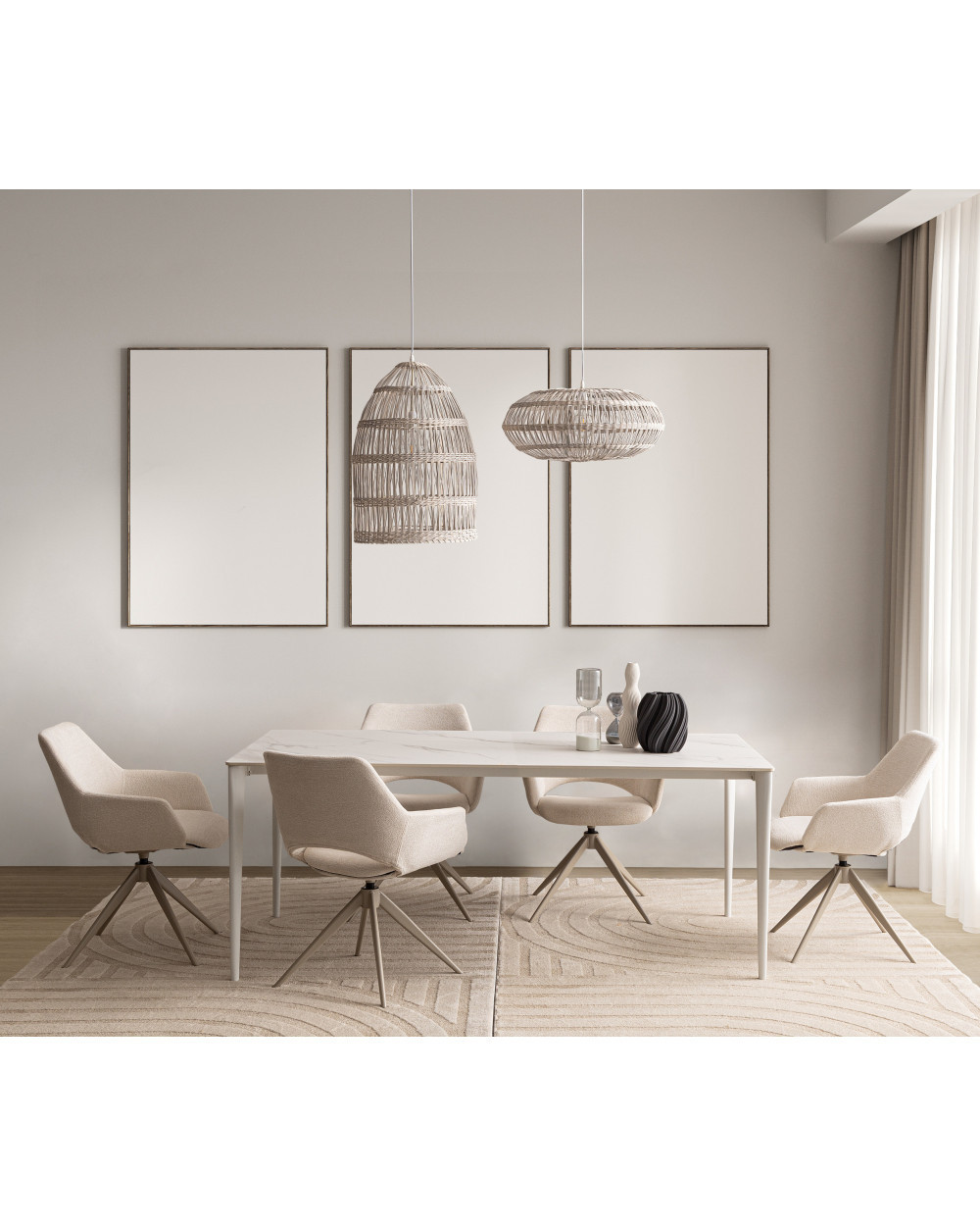 Reija White Dining Table