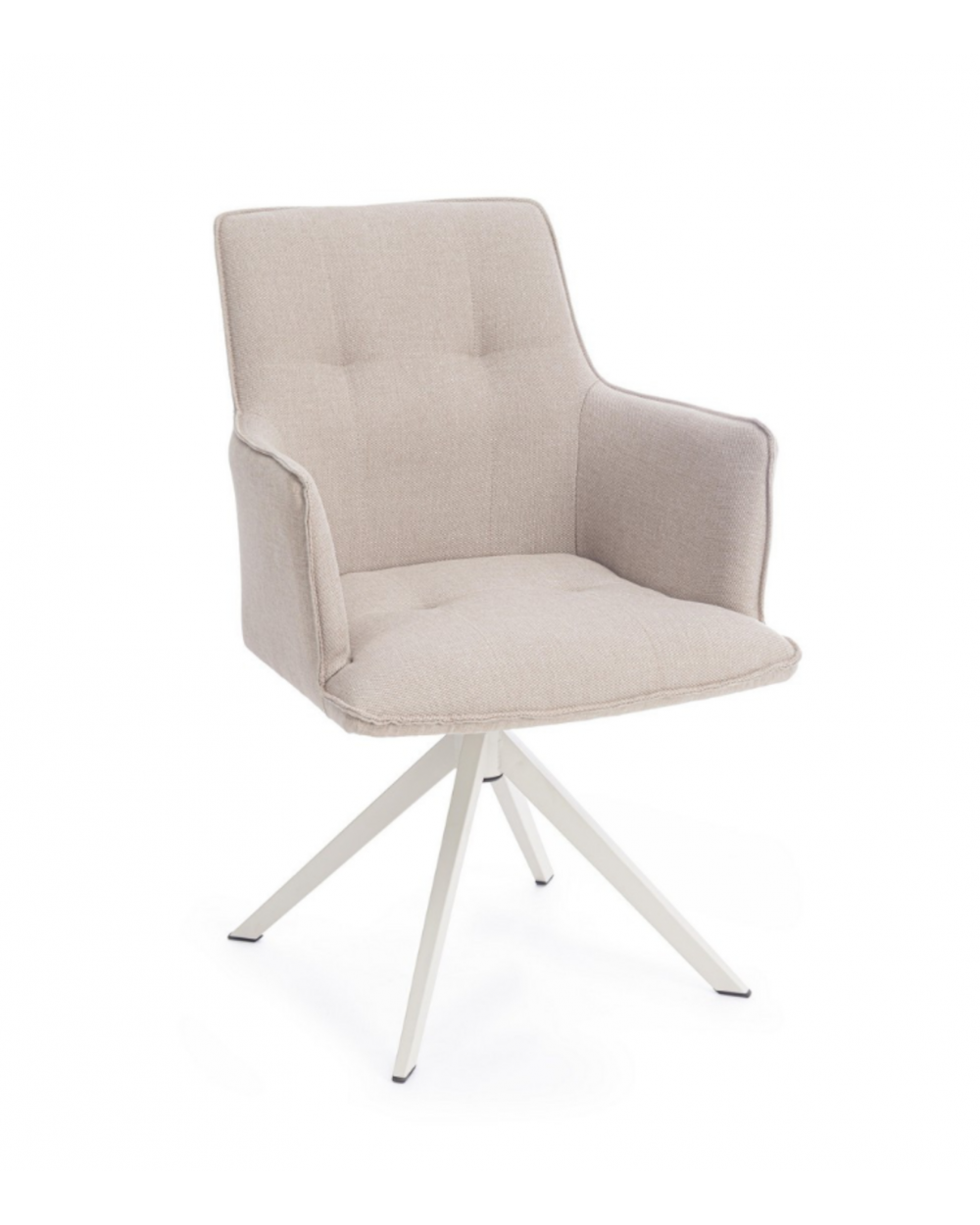 Skagen White Swivel Chair