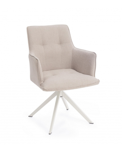 Skagen White Swivel Chair