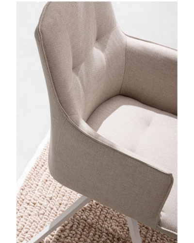 Skagen White Swivel Chair