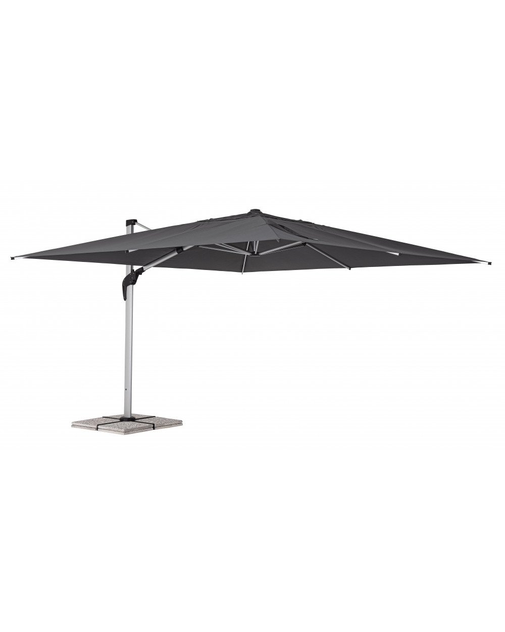 Aries Parasol 4mx4m Dark Grey
