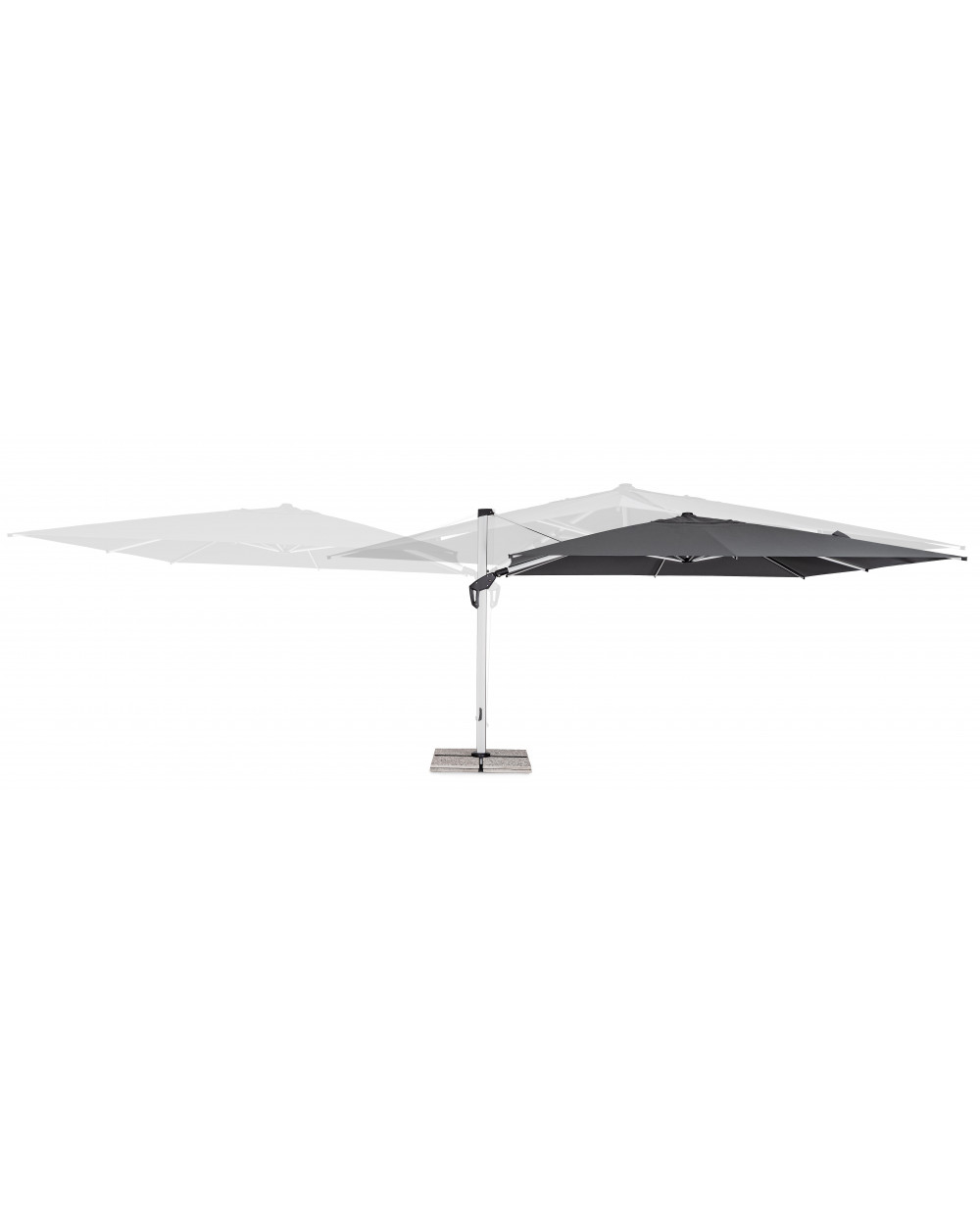 Aries Parasol 4mx4m Dark Grey