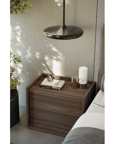 Anton Bedside Table 2 Drawers