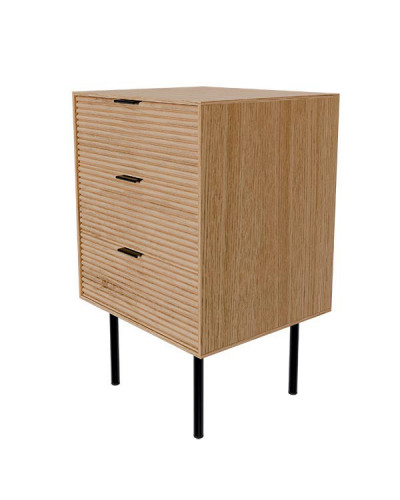 Tulsa 40 Bedside Table 3 Drawers